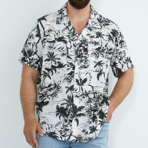 Men’s Levi’s CLASSIC CAMP SHIRT Short Sleeve Hawaiian Print Size XL